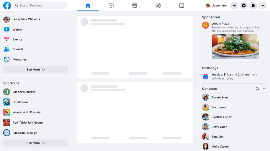 Tier 1 is the basic layout needed to display the first paint for the above-the-fold content, including UI skeletons for initial loading states.