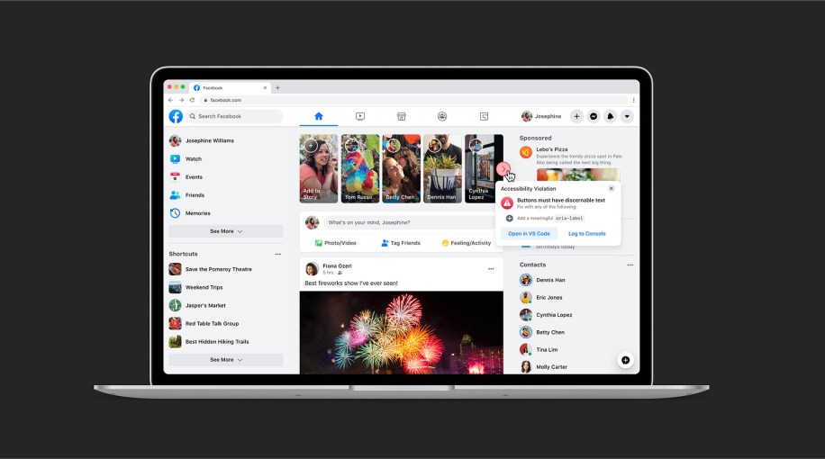 Building greater accessibility into Facebook.com
